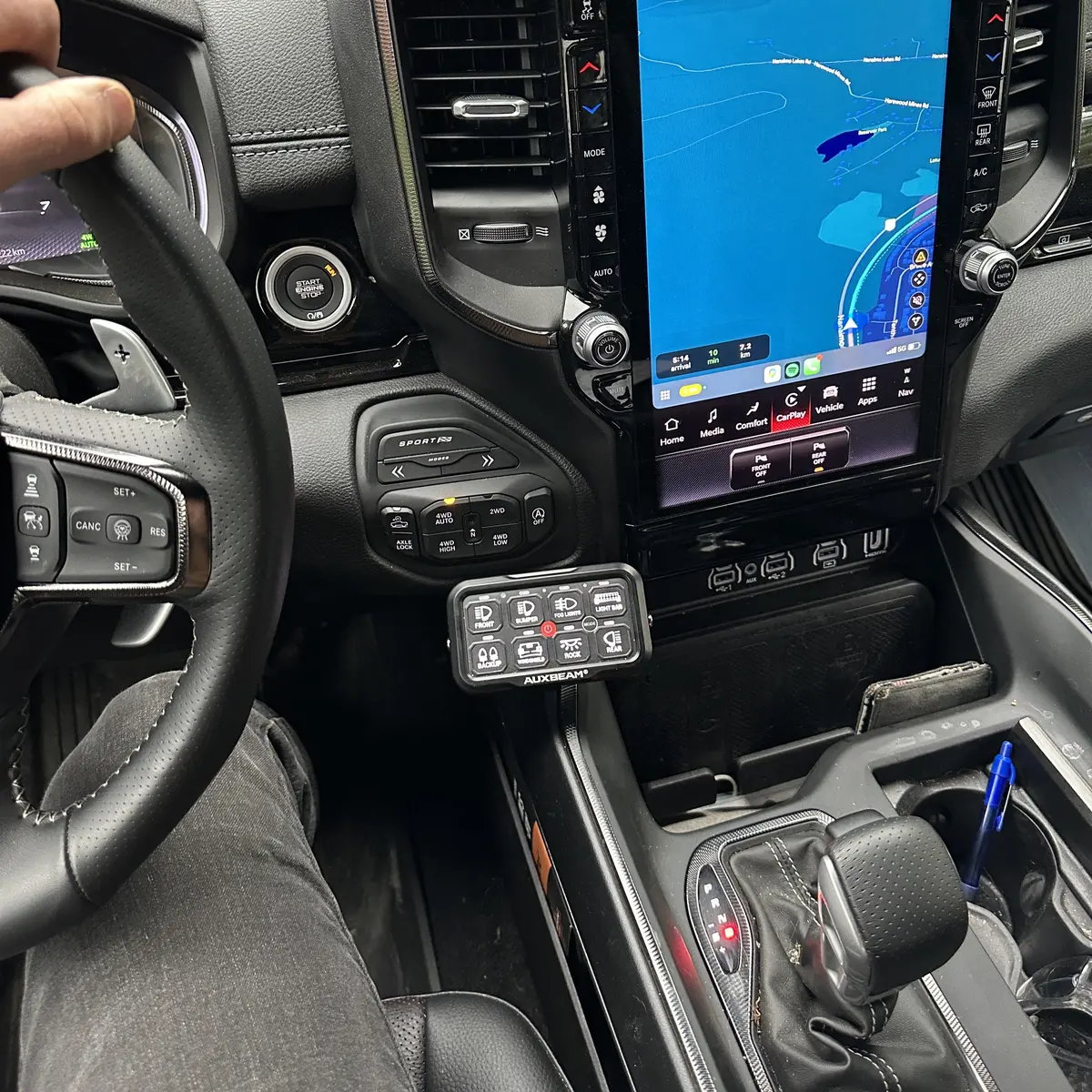 Mounting Kit For Auxbeam Switch Panel | 5Th Gen | 2019 - 2026 Ram 1500 Dt & Rebel 3