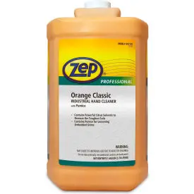 Zep Professional Orange Classic Industrial Hand Cleaner W/ Pumice, 4 Gal. Bottles - 1046475 1