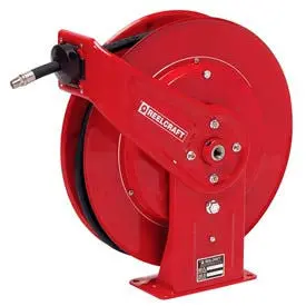 Reelcraft 7850 Omp 1/2"X50' 3250 Psi Heavy Duty Spring Retractable Medium Pressure Hose Reel 1