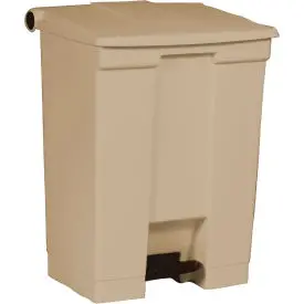 Rubbermaid® Fire Safe Step On Plastic Container, 18 Gallon, Beige - Fg614500beig 1
