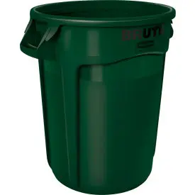 Rubbermaid Brute® Container W/ Venting Channels, 44 Gallon, Green - 1779741 Minimum Of 19 1