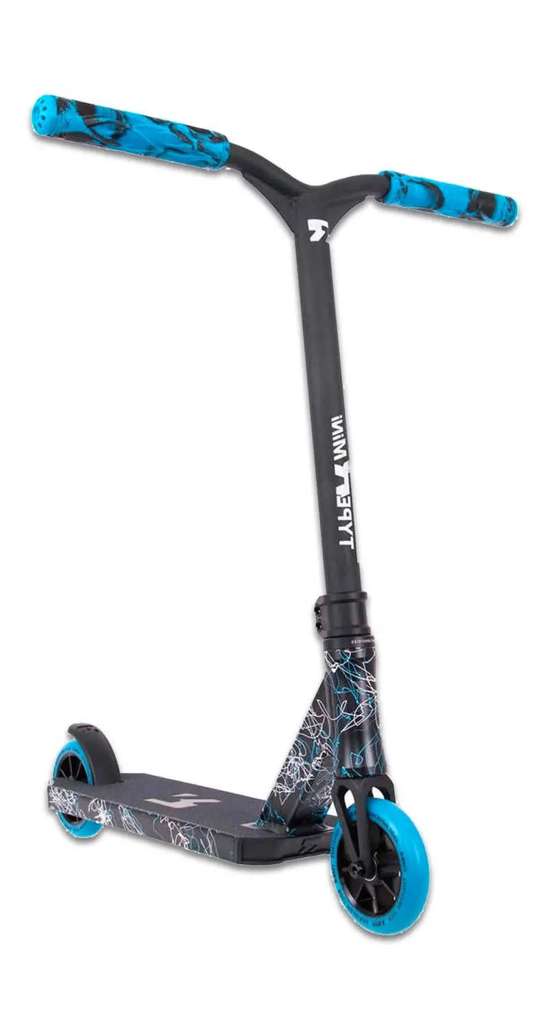 Root Industries Type R Mini Complete Scooter Blue Splatter 1