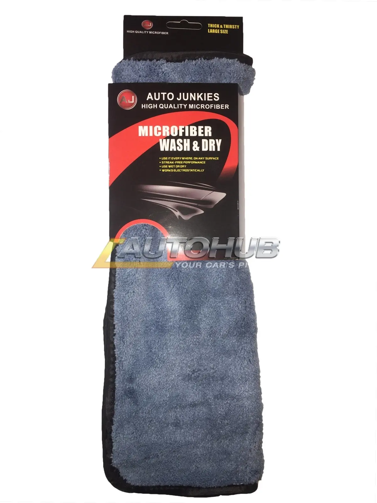 Auto Junkies Grey Microfiber Plush (30*40) 1