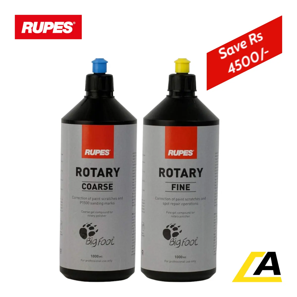 Rupes Introductory Combo Rotary Coarse & Fine 1000Ml 1