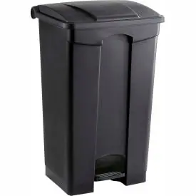Safco® Plastic Step-On Receptacle- 23 Gallon Black - 9923Bl 1