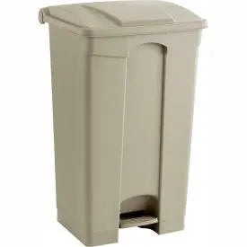 Safco® Plastic Step-On Receptacle- 23 Gallon Beige - 9923Tn 1