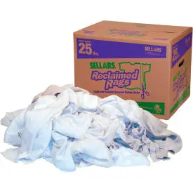 Reclaimed Rags - White Fleece, 25 Lbs. 99203 1