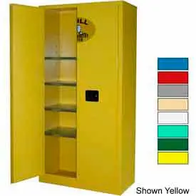 Securall® 36X18x72 Flammable Spill Containment Cabinet White 1