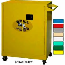Securall® Mobile Counter High Flammable Spill Containment Cabinet Beige 1