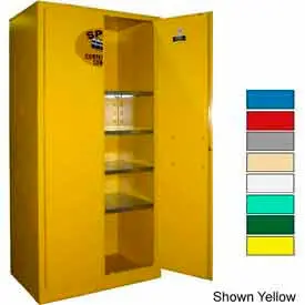 Securall® 36X24x72 Flammable Spill Containment Cabinet Gray 1