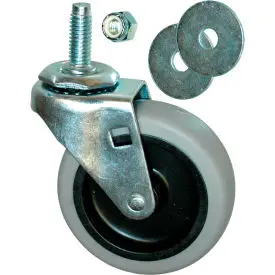 Rubbermaid® 3" Swivel Stem Caster With Hardware, Gray - Fg3530l10000 1
