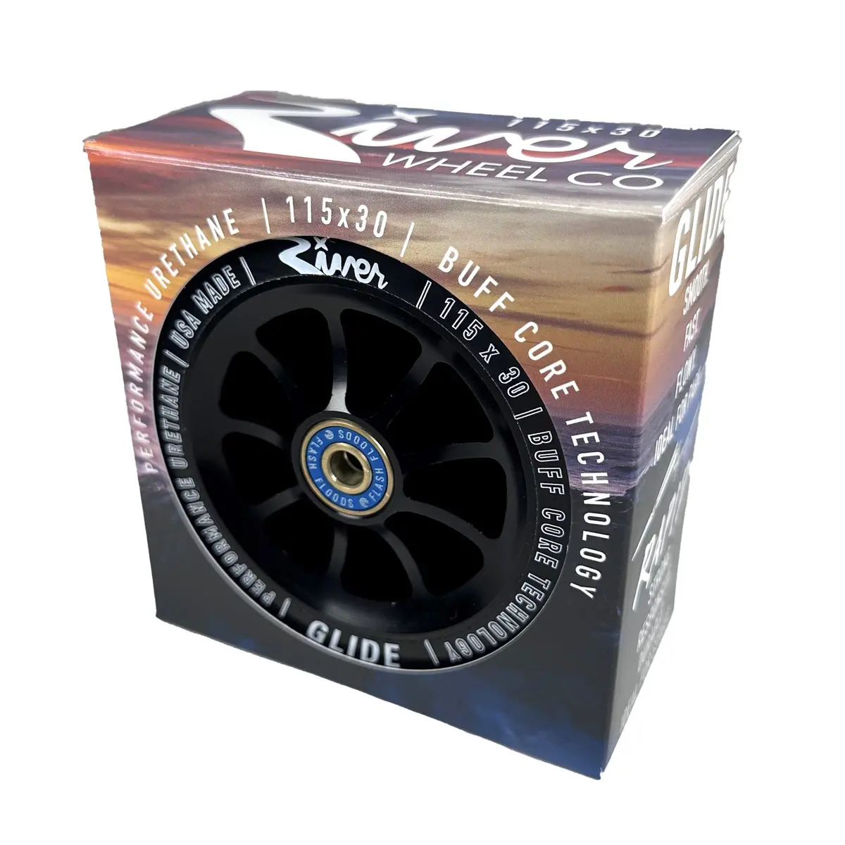 River Glide 30Mm Wheels - Shadow 2
