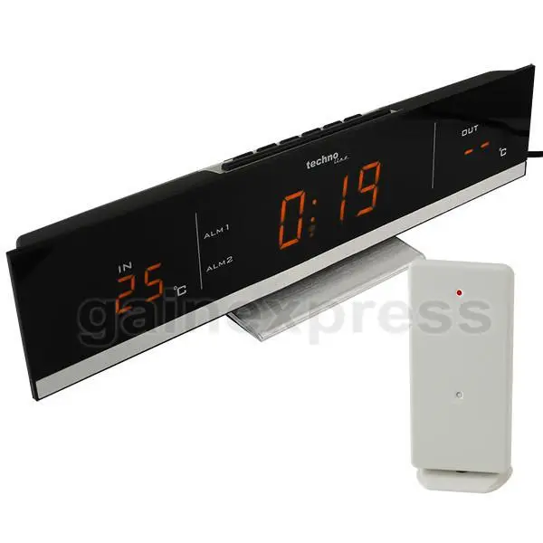 T04ws6810 Technoline Radio Rc Clock 30M Temperature Weather Station 220-240V Only 1