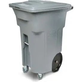 Toter Heavy Duty Two-Wheel Trash Cart W/Casters, 64 Gallon Graystone - Acc64-01Gst 1