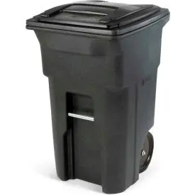 Toter Heavy Duty Two-Wheel Trash Cart, 64 Gallon Greenstone - Ana64-54480 1