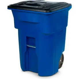Toter Heavy Duty Two-Wheel Trash Cart, 96 Gallon Blue - Ana96-00Blu 1