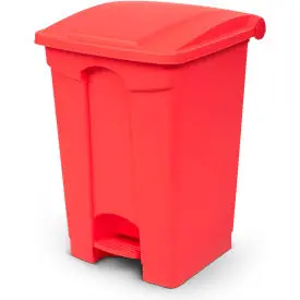 Toter Fire Retardant Step On Container, 12 Gallon, Red - Sof12-00Red 1