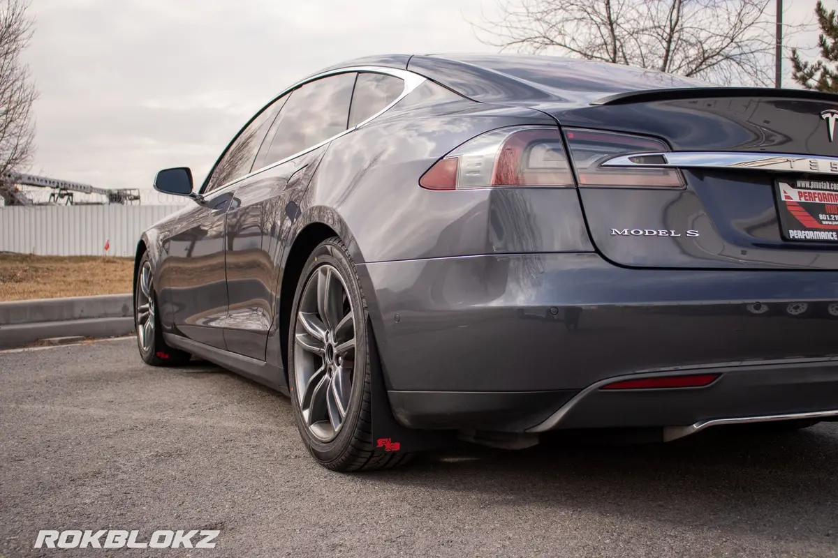 Tesla Model S 2012-2015 Rally Mud Flaps 1