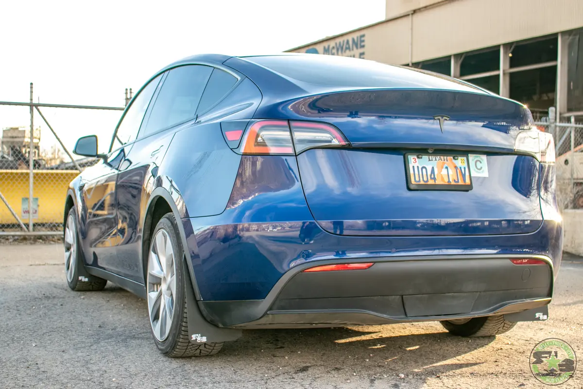Tesla Model Y 2020-2024 Rally Mud Flaps 8
