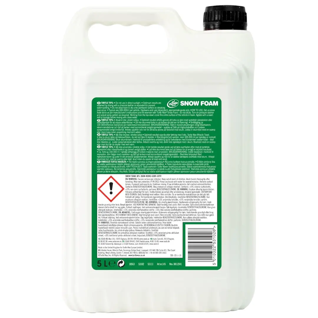 Turtle Wax Snow Foam Shampoo 5L 2