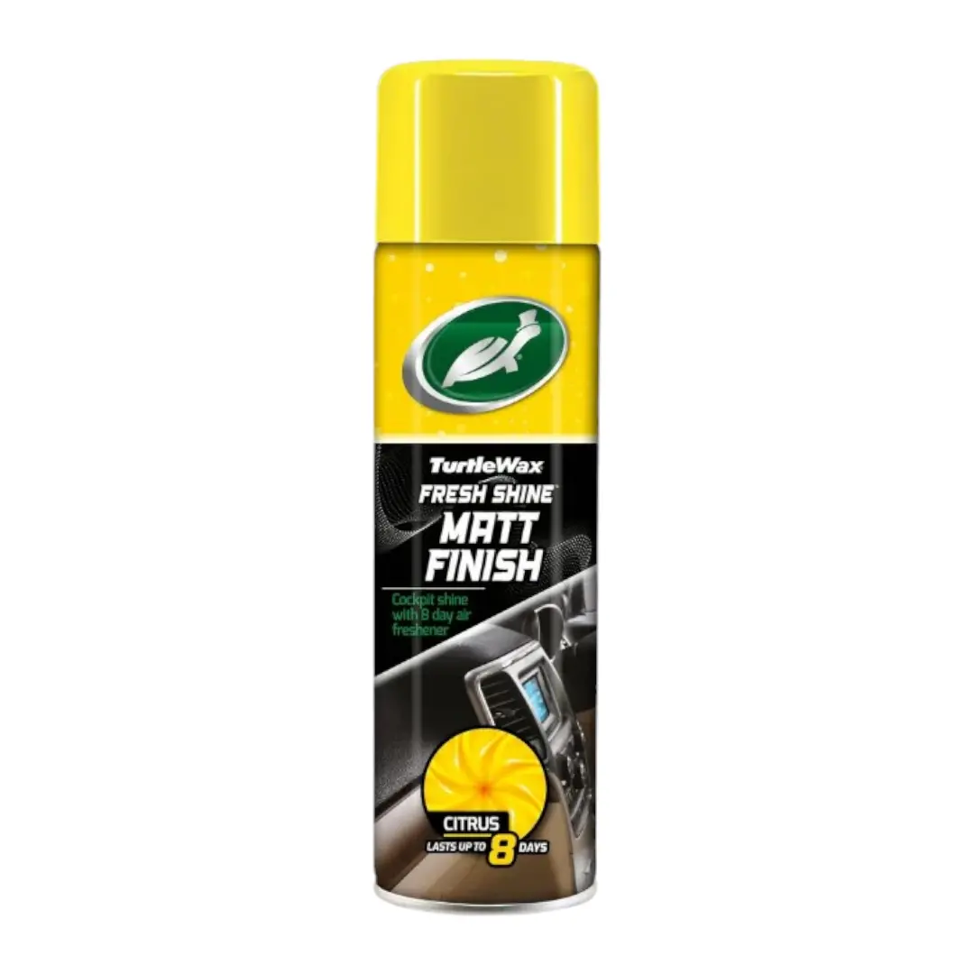 Turtle Fresh Shine Matt Finish Cockpit Spray Citrus 500Ml 1