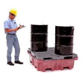 Ultratech Ultra-Spill King® 0801 Drum Pallet And Sump With No Drain 1