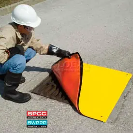 Ultratech 2161 Ultra-Drain Seal Plus®, Square, 42" X 42", Orange/Yellow 1