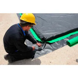 Ultratech 8311 Ultra-Containment Berm®, Ground Tarp, 11' X 11', Black, 18 Oz. Pvc 1