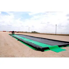 Ultratech 8344 Ultra-Containment Berm®, Track Belts, 30" X 66', Set Of 2, Black, 18 Oz. Pvc 1