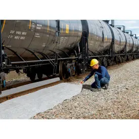 Ultratech Ultra- Rail Mat, X-Tex 30" W X 250' L Roll, 12 Oz. Per Sq. Yd., Gray 1