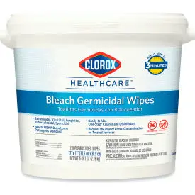 Clorox Bleach Germicidal Wipes 12" X 12" Unscented, 110 Wipes/Canister 2/Case - Cox30358ct 1