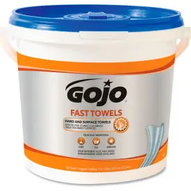 Gojo Fast Wipes Hand Cleaning Towels, 130 Wipes/Bucket 4/Case - Goj6298 1