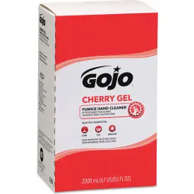 Gojo®, Cherry Gel Pumice Hand Cleaner, Cherry Scent, 2,000 Ml Refill, 4/Carton 1