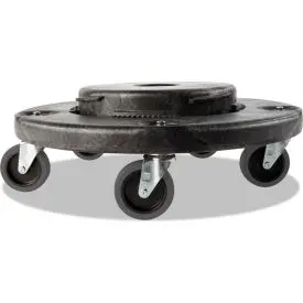 Rubbermaid® Brute Quiet Dolly, 250 Lb. Capacity, 18 1/4" Dia., Black - Fg264043bla 1