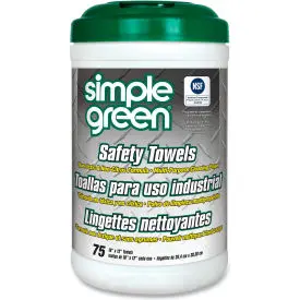 Simple Green® Multi-Purpose Safety Cleaning Towels, 75 Wipes/Can 1
