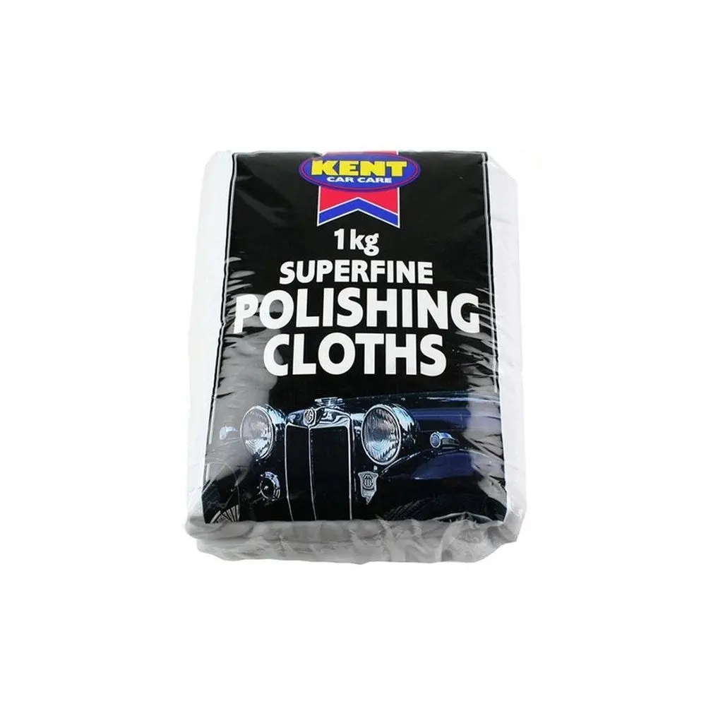 Kent 1Kg White Cotton Polish Cloth 1
