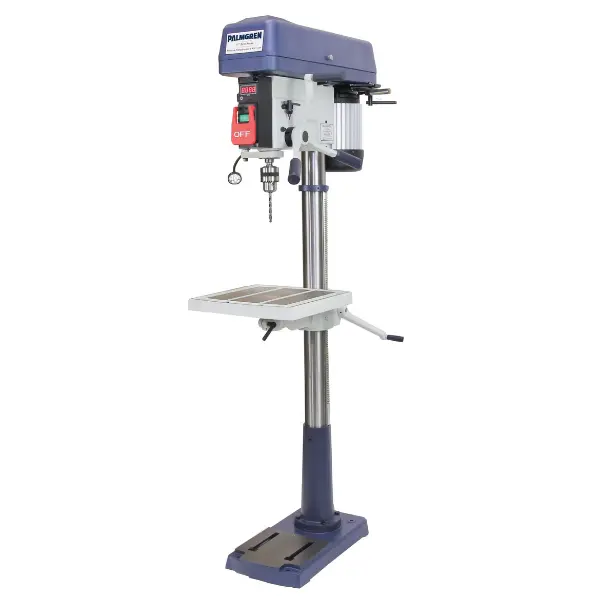 17" 1Ph 16-Speed Floor Step Pulley Drill Press 1