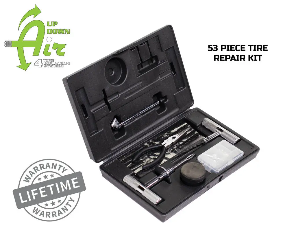 Up Down Air 53 Piece Tire Plug Repair Kit Off Road Grade Truck, Jeep, Off Road, Rv, & Trailers 12030001 1