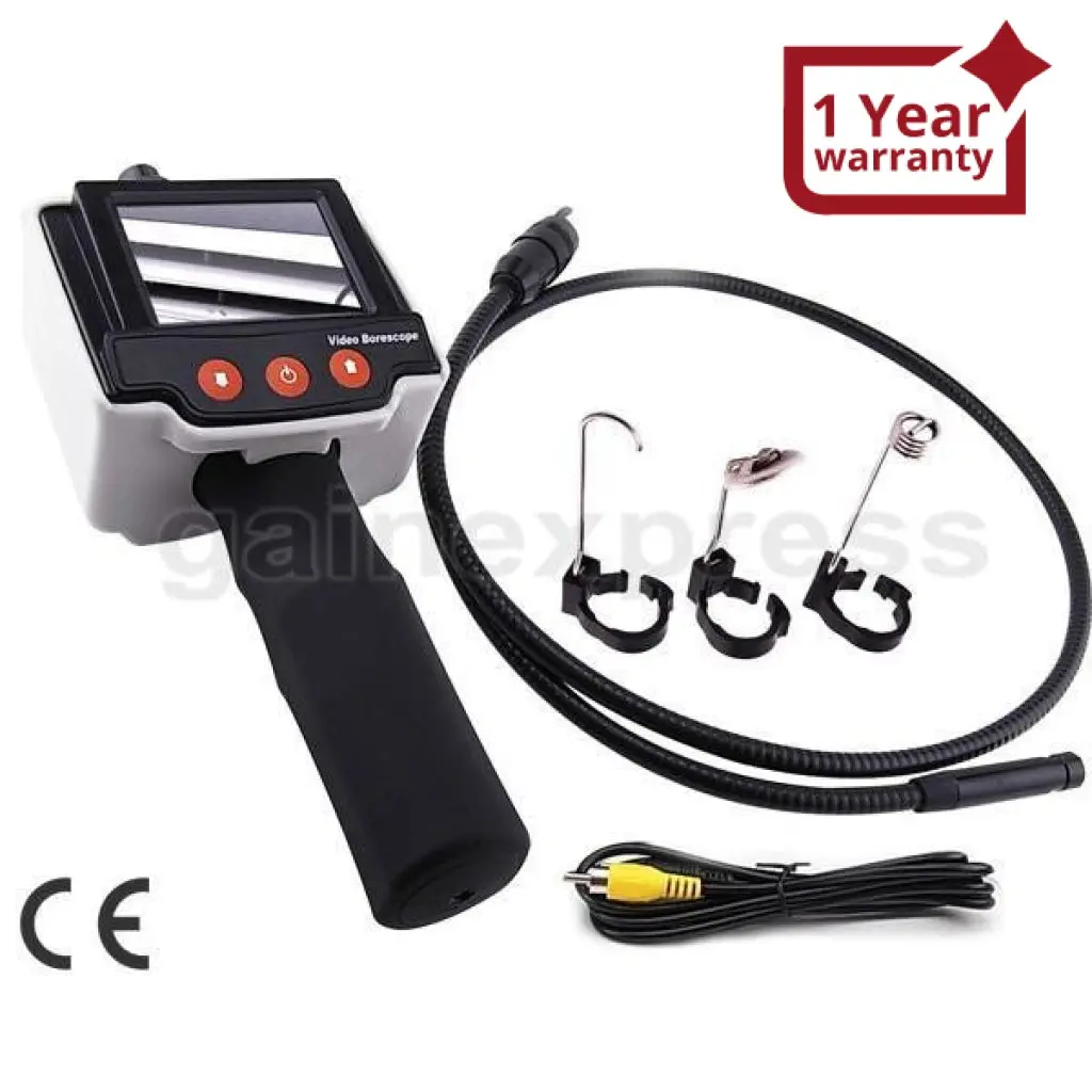 Vid-4 Pipe Car  2.4" Lcd Inspection Borescope Video Camera + 1M Cable 1