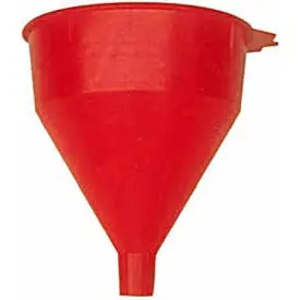Funnel King® Red Safety Polyethylene 2 Quart Funnel W/ 60 Micron Filter Screen - 32002 Quanity Minimum Of 16*** 1