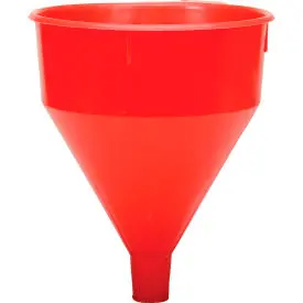 Funnel King® Red Safety Polyethylene 6 Quart Funnel - 32005 1