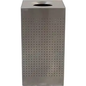 Witt Celestial Series Stainless Steel Square Trash Can, 25 Gallon 1