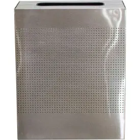 Witt Celestial Series Stainless Steel Rectangular Trash Can, 40 Gallon 1