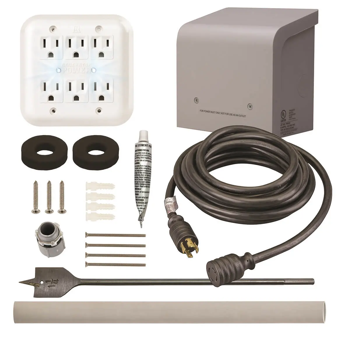 Reliance Wkpbn3040  250-Volt 30-Amp Generator Through The Wall Kit W/ Pc3040m 1