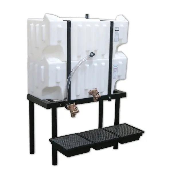 Wall-Stacker Gravity Feed System (2) 32 Gallon Tanks 1