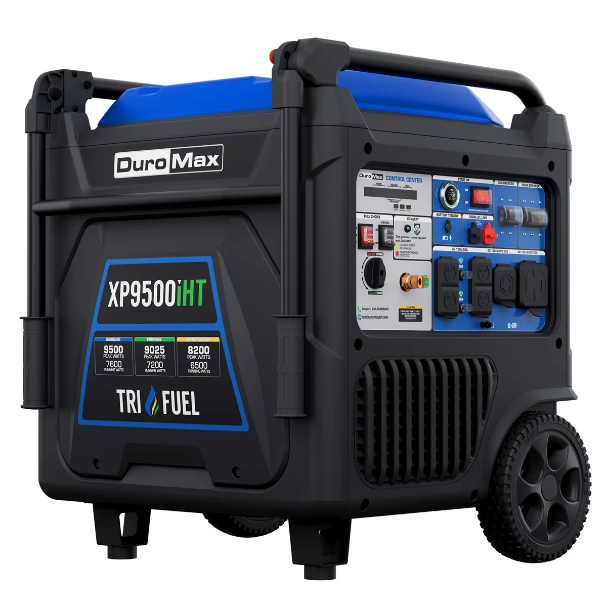 9,500 Watt Portable Tri Fuel Inverter Generator - Quiet, Low Thd 1