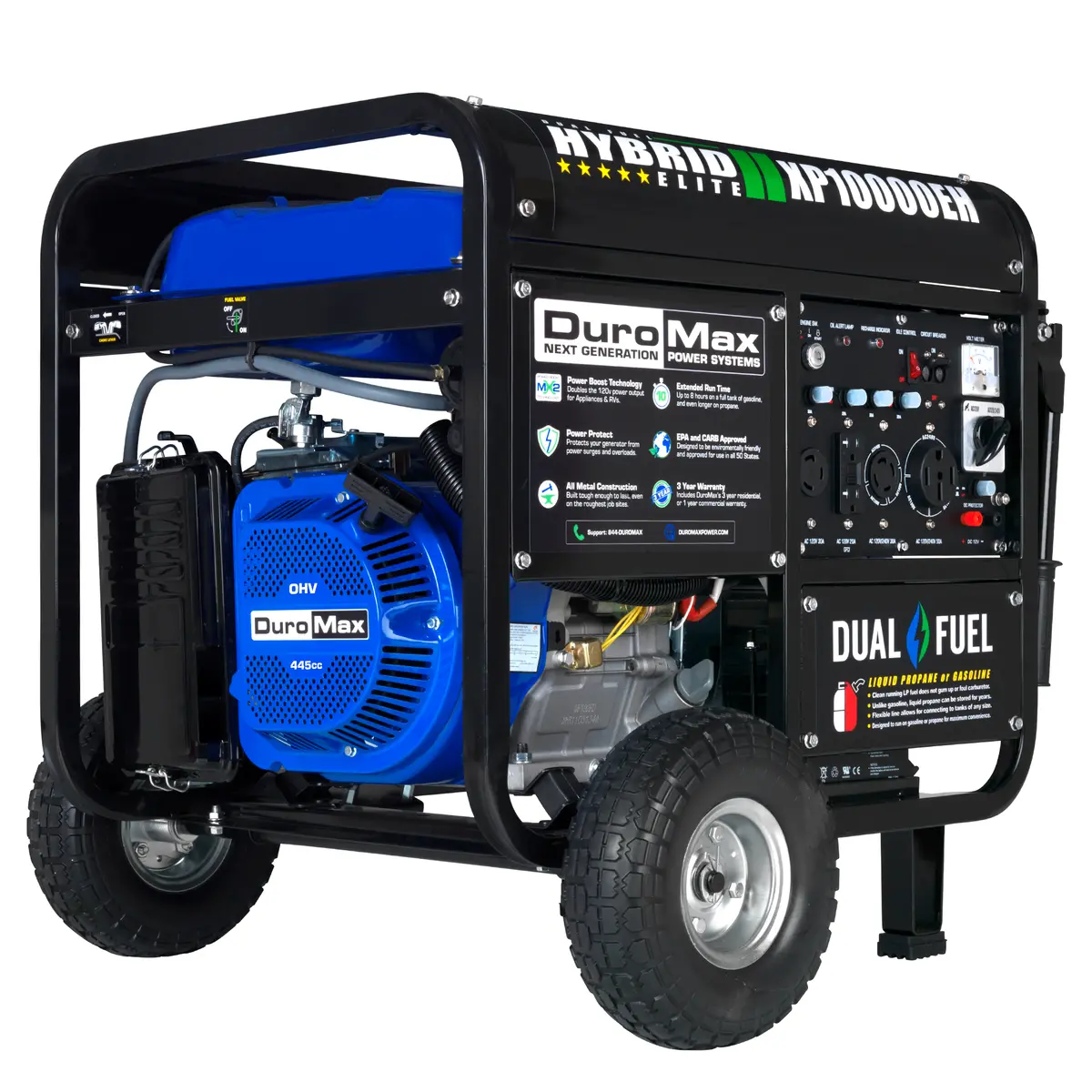 10,000 Watt Dual Fuel Portable Generator 1