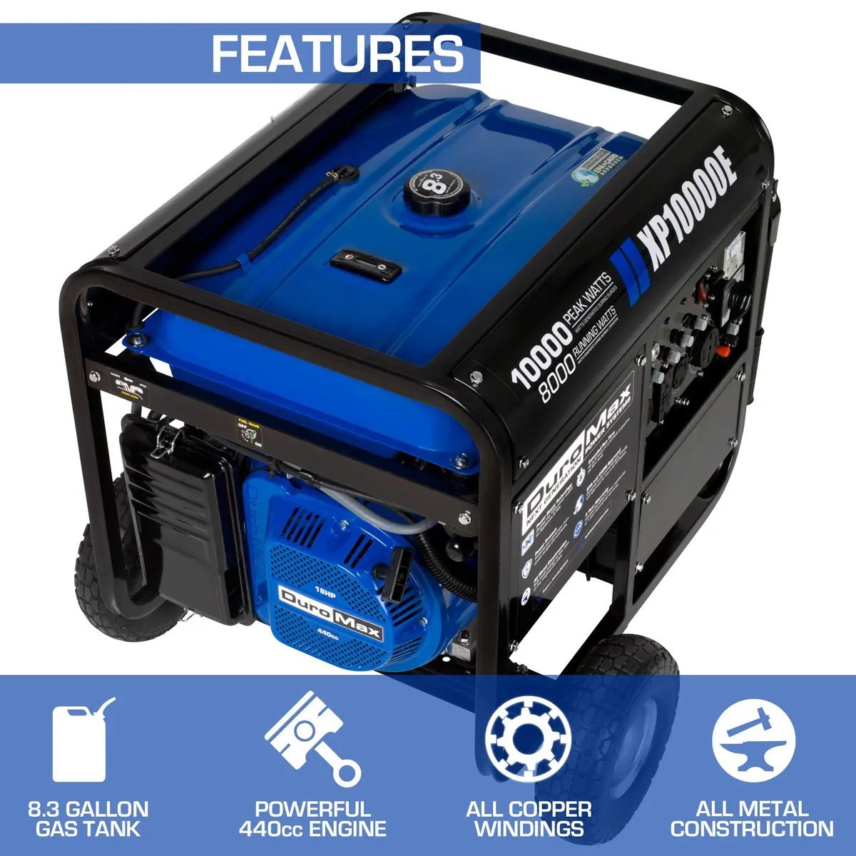 10,000 Watt Gasoline Portable Generator 2