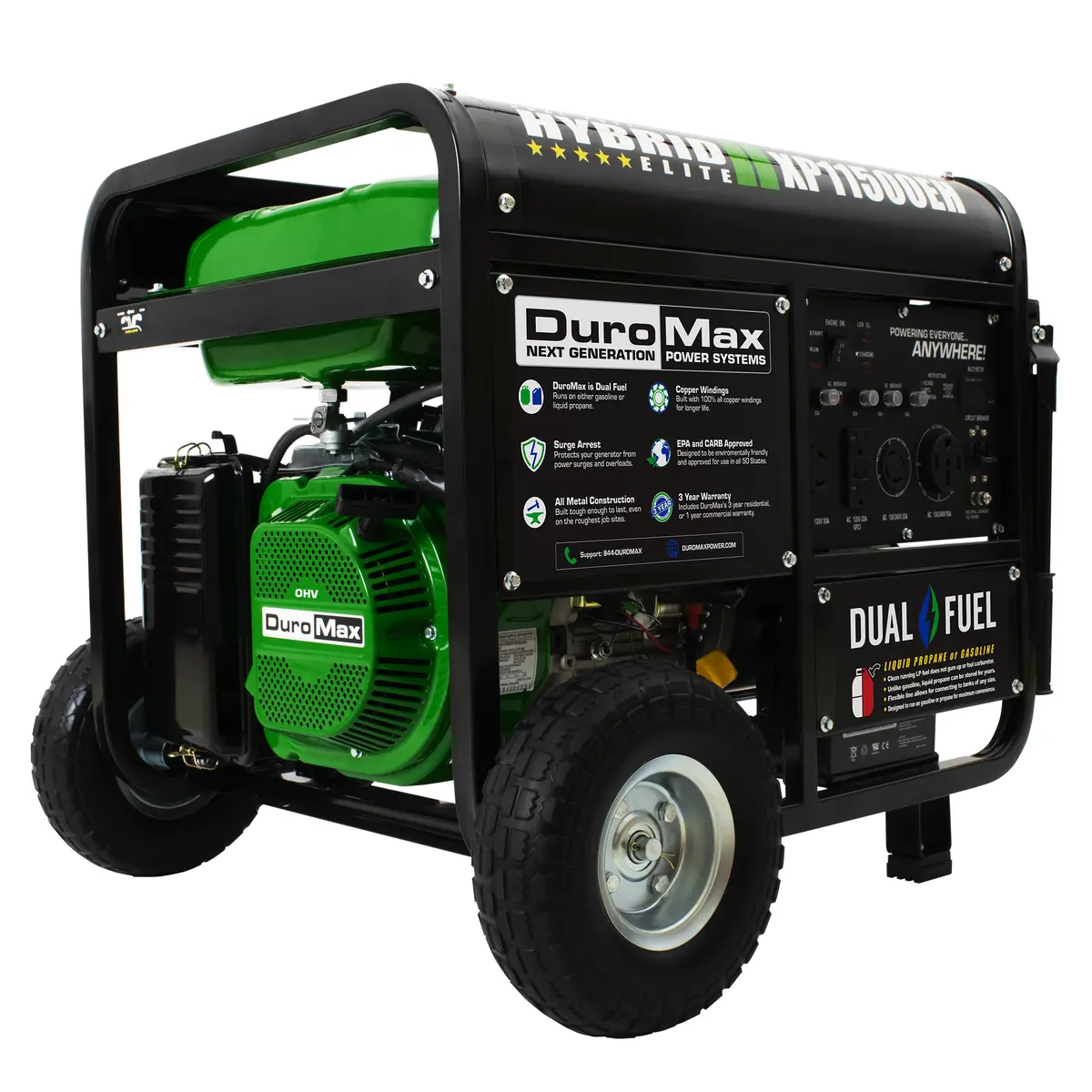 11,500 Watt Dual Fuel Portable Generator 1