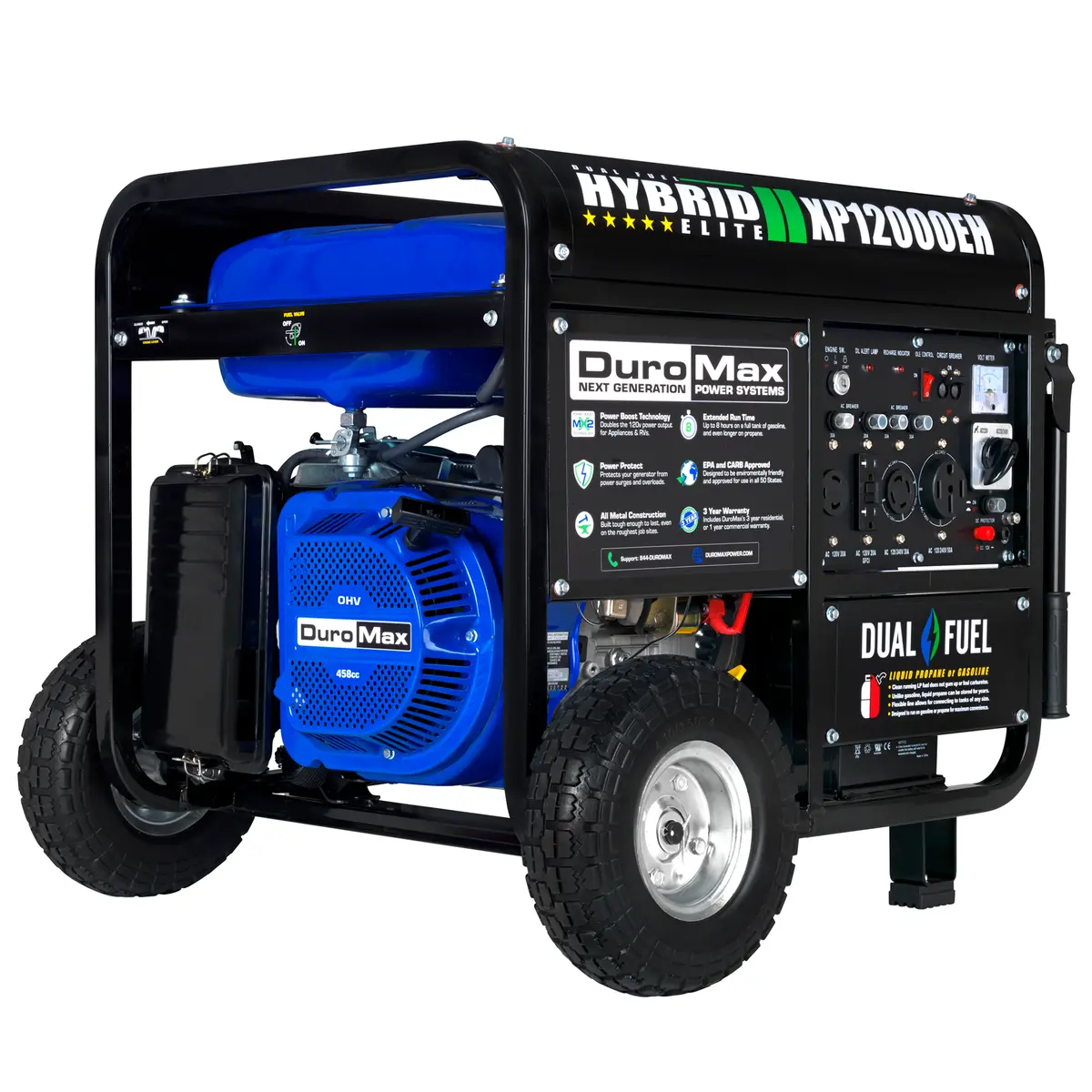 12,000 Watt Dual Fuel Portable Generator 1